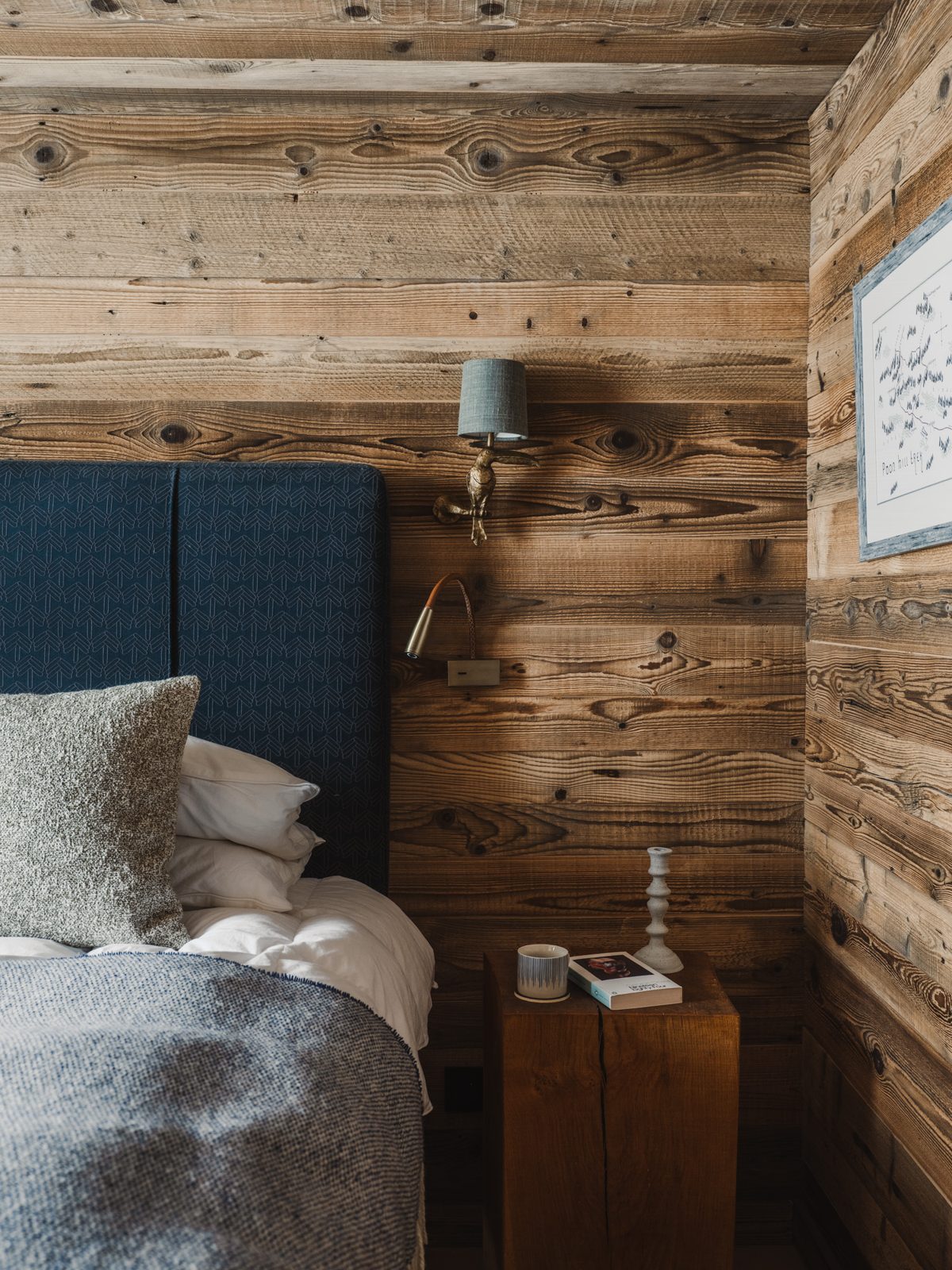 Chaletslaapkamer van Mountain Rooms & Chalets